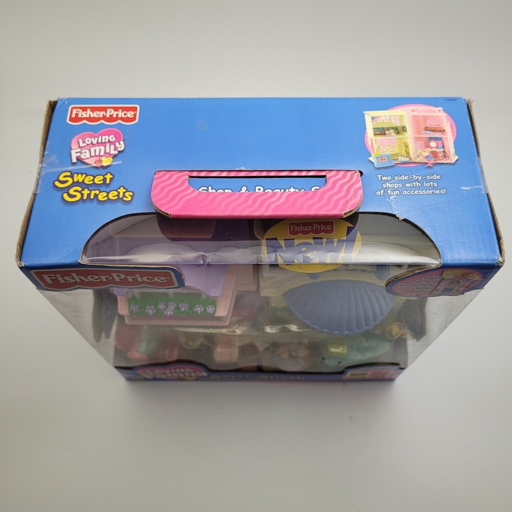 VINTAGE Fisher Price Loving Family Sweet Streets PetShop & Beauty Salon New - Picture 2 of 12
